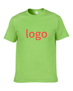 T-shirt pour homme à manches courtes, col rond, noir, avec logo rouge imprimé sur le devant, décontracté, 100% coton jersey tricoté, coupe classique - Product Image 5
