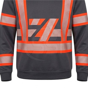 Customized Logo ANSI Class 2 Reflective <b>LED</b> Flash Safety Sweatshirt Workwear for Professional Workers Across Multiple Industries - Product Image 4