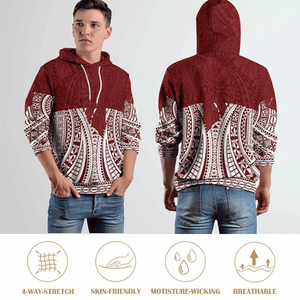 Sweat à capuche et pantalon de jogging surdimensionnés de haute qualité, personnalisés, imprimés numériquement, avec perles et impression 3D, avec cordon - Product Image 4