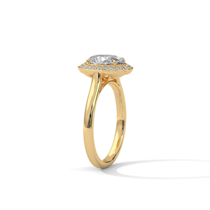 แหวนเพชรทองคำ 14K เพชรเพาะเลี้ยงในห้องปฏิบัติการ แหวนทองคำแท้ 18K สำหรับผู้หญิง สไตล์คลาสสิก รับรองโดย IGI แหวนหมั้น แหวนวันครบรอบ - Product Image 6