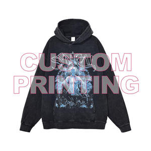 Men's Streetwear Oversized Hoodies for Men Acid Wash Patten Mens Digital Printing Hoodies - Product Image 2