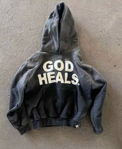 Sudadera con Capucha Extra Grande de Doble Capa, Ligera, Transpirable y Ecológica, de Poliéster/Algodón, para Otoño - Product Image 3