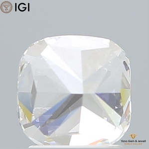 Diamant de laboratoire CVD certifié IGI, taille carrée coussin, 2,01 carats, couleur E, clarté VVS1, pour la collection de bijoux Royal Bride - Product Image 4