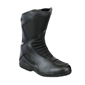 Botas de Motocicleta de Cuero para Hombre, Color Negro, Transpirables, con Cordones, para Carreras en Carretera, para Hombre, Equipo de Turismo - Product Image 2