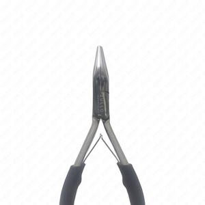 Pinzas para Extensiones de Cabello de Acero Inoxidable con Punta Plana y Agarre Suave, con Logotipo Personalizado, para Estilistas Profesionales de Salón - Product Image 6