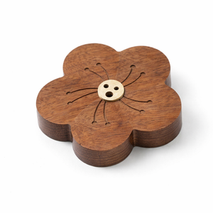 Soporte de Incienso de Madera y Latón con Acabado Premium para el Hogar, Templo, Aromaterapia, Meditación y Uso Festivo - Bandeja de Incienso Moderna - Product Image 3