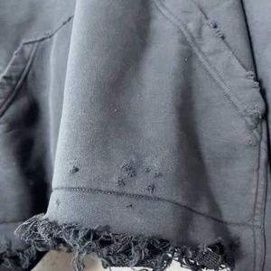 เสื้อฮู้ดดี้โอเวอร์ไซส์ผ้าฝ้าย 100% สำหรับผู้ชาย สั่งทำได้ พร้อมขายส่ง เสื้อฮู้ดดี้สไตล์วินเทจเท่ๆ แฟชั่น Y2K ผ้าหนานุ่ม - Product Image 3
