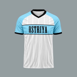 Maillot de football court tendance à col en V pour adultes, personnalisable, couleur unie, impression de nom, respirant, logo frontal, séchage rapide, haute performance - Product Image 2