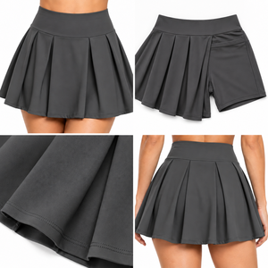 Déplacez-vous librement sur le terrain avec la jupe de tennis pour femme, conçue pour un mouvement fluide, un confort durable et un look athlétique frais. - Product Image 6
