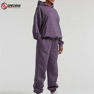 Mejor Proveedor, Chándales Casuales con Capucha para Mujer, Personalizados, de Primera Calidad, Forro Polar Transpirable, Talla XL, Color Morado, Sudadera para Otoño - Product Image 4