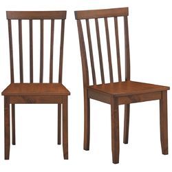 Set di 2 Sedie da Pranzo con Gambe in Legno Massello - Product Image 1