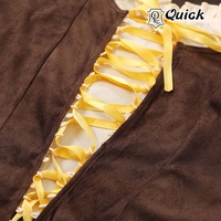Costume médiéval pour femmes, robe de serveuse de bière allemande, Dirndl, robe en mousseline de soie tissée, cosplay, fête, grande taille