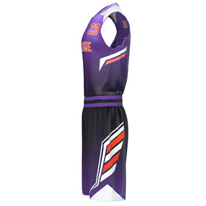 Ensemble d'uniformes de basket-ball professionnels pour hommes, maillot et short personnalisés par sublimation, vêtements d'entraînement sportif - Product Image 4