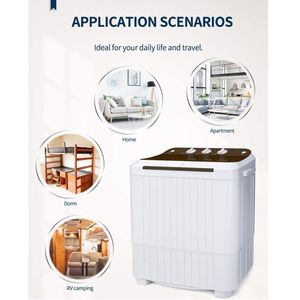 Lavatrice Semi-Automatica XPB35 188S 16.5Lbs Standard USA a Doppio Tubo, Opzione Bicolore Bianco e Marrone - Product Image 6