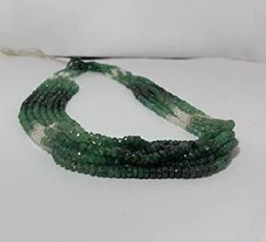 2mm 4mm Natural Emerald Shaded <b>Stone</b> Faceted Rondelle Gemstone <b>Beads</b> Precious Real Stones <b>Bead</b> For Jewelry Necklace Bracelet - Product Image 3