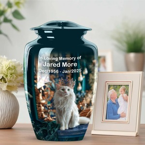 <b>Cat</b> & Human Memorial <b>Urn</b>-Adult American Style Eco-Friendly Customizable Durable Design with 220 Cubic Inch Capacity - Product Image 2