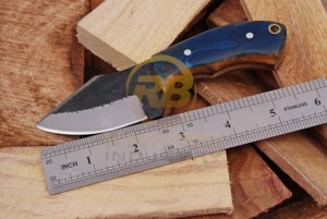 Couteau à lame fixe personnalisé – Couteau de chasse et de camping plein air à lame pleine longueur avec manche ergonomique en résine - Product Image 3