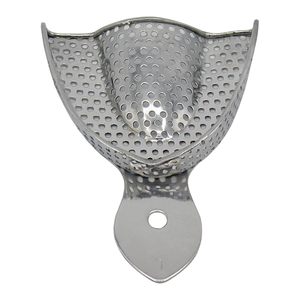 Juego Profesional de Bandejas Metálicas para Impresiones Dentales |   Bandejas Grandes Perforadas de Acero Inoxidable, Par Superior e Inferior para Adultos - Product Image 4