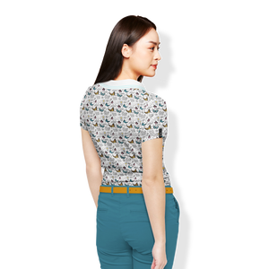 Chemises polo de golf personnalisées pour femmes T-shirts en polyester spandex à séchage rapide avec impression Cool Max Vêtements de cérémonie grande taille pour femmes - Product Image 2