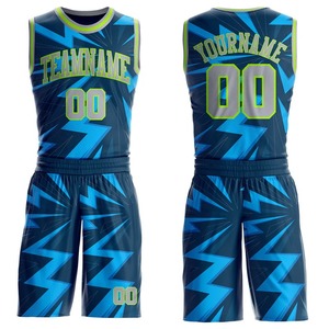 Conjunto de Camiseta de Baloncesto Sublimada Personalizada, Unisex para Adultos, Secado Rápido, Estampado Geométrico, Camiseta sin Mangas y Pantalones Cortos, Nombre del Equipo, Número 00 - Product Image 1
