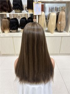 Perruques Lace Front en Cheveux Humains Vierges Chinois en Gros, Base en Soie, Base Transparente, Longues, Tailles de Bonnet Moyennes, Densité 150% - Product Image 4