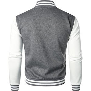 Veste universitaire pour homme à prix raisonnable, coupe classique, col rabattu, fermeture boutonnée, style décontracté, vêtement d'automne, nouvelle arrivée - Product Image 2