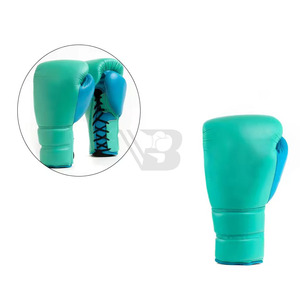 Gants de combat MMA personnalisables et durables à demi-doigts en cuir avec lacets, anti-humidité, pour Muay Thai, Boxe, Kickboxing - Product Image 3