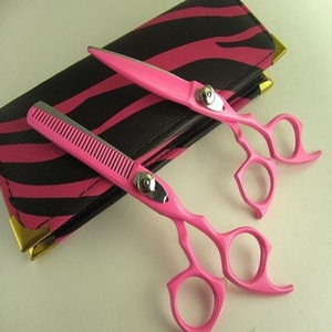 Professional Japanese Steel Black Titanium Color Coating <b>Barber</b> Salon Hair Scissors <b>Set</b> - Product Image 6