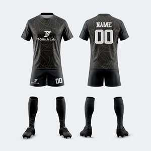 Uniforme de rugby pour hommes à manches courtes, respirant et léger, prix de gros, couleurs unies, évacuation de l'humidité - Product Image 3