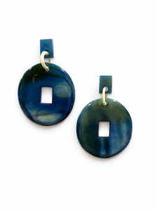 Pendientes Colgantes de Cuerno de Búfalo Hechos a Mano DTJ para Mujer, Estilo Moderno, Acabado Lacado, Ecológicos, 40mm, Gran Valor, Venta al por Mayor, Aniversario - Product Image 1