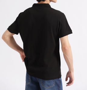 Turn Over Collar Comfortable Size and Fabric Customized logo Half Sleeve Plain <b>Navy</b> <b>Blue</b> <b>Polo</b> <b>Shirt</b> - Product Image 4