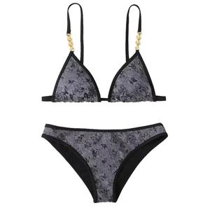 Conjunto de Bikini de 2 Piezas Personalizado al por Mayor, Fabricante OEM, Traje de Baño para Mujer, Anti-UV, Spandex/Nylon - Product Image 3