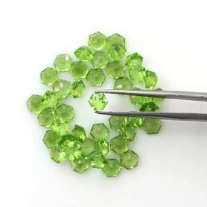 Peridoto verde natural, corte hexagonal, piedra preciosa facetada de 5 mm, peridoto suelto para la fabricación de joyas, peridoto natural al por mayor. - Product Image 2
