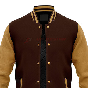 Veste Letterman sur mesure en promotion – Logo personnalisé, col montant, veste d'hiver respirante et écologique de haute qualité pour homme - Product Image 3