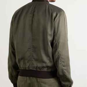 Chaqueta Bomber de Invierno para Hombre FITME SPORTS, Personalizada, con Cuello Alto, Logotipo Frontal, Impermeable, Cortavientos, de Secado Rápido, Mangas Largas y Cómoda - Product Image 3