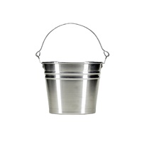 Nouveaux seaux en fer galvanisé au design vintage tendance avec poignée pour la décoration et le rangement de jardin et de maison, taille et forme personnalisées