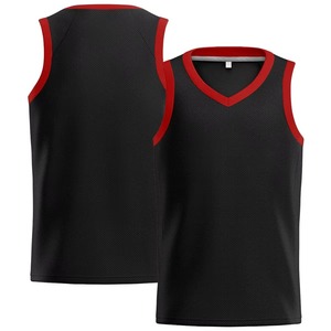 Maillots de basket-ball sublimés noirs respirants personnalisés de haute qualité en gros, avec impression de nom d'équipe et lettres, en Spandex/Nylon - Product Image 6