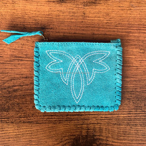 Monedero de cuero de ante de punto de bota de diseñador Popular multifuncional Mini monedero de cambio de billetera de cuero genuino occidental para mujer - Product Image 2