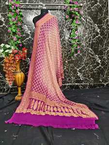 Sari Bandhani de Diseñador Neemzari |   Ropa Étnica Rajasthani |   Sari Especial para Fiestas y Bodas - Product Image 4