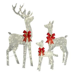 Set di 3 Renne Luminose Impermeabili per Decorazioni Natalizie da Esterno (IP67) - Product Image 1