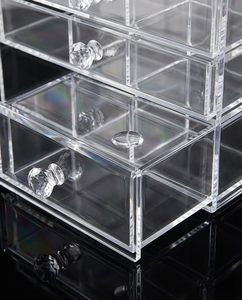 Nuevo Mueble de Almacenamiento de Cosméticos de Acrílico Personalizado, Moderno, Lavable, Fácil de Montar, Transparente, con Estante de Exhibición Alto - Product Image 5