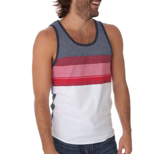 Nueva Llegada, Camiseta sin Mangas para Hombre, Elegante, Moderna, Informal, de Poliéster/Algodón, Precio Bajo, Alta Calidad, Tejido Transpirable, Secado Rápido - Product Image 3