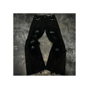 Pantalones Vaqueros de Mezclilla Desgastados con Estilo de Primera Calidad, Diseño Premium Personalizado, Pantalones Acampanados 100% Algodón Transpirable para Hombre - Product Image 5