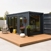 Contenedor de 20 pies para oficina, estudio, casa de campo, cabina de oficina en casa, cápsula de trabajo personalizada para jardín trasero