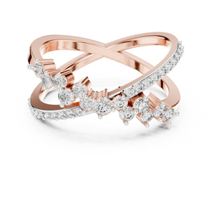 แหวนเพชรทรงกลมทองคำขาว 14K สำหรับผู้หญิง |   แหวนแต่งงาน |   เพชรที่เพิ่งเพาะเลี้ยง - Product Image 2