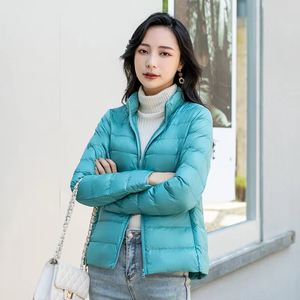 Manteau d'hiver pour femmes 2026, nouvelle veste en duvet de canard blanc ultra légère, coupe slim, portable, coupe-vent, doudoune pour femmes - Product Image 3