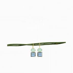 ต่างหูหยดน้ำเงินสเตอร์ลิง925สำหรับผู้หญิงเครื่องประดับเพชรไข่มุกอัญมณีที่ไม่เหมือนใครสำหรับงานแต่งงานของขวัญโอกาสอื่นๆ - Product Image 5