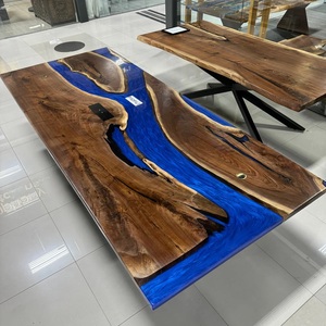 Handmade Live Edge Epoxy Resin <b>Dining</b> <b>Table</b> Custom Size Luxury Wooden <b>Dining</b> Furniture Wholesale - Product Image 1