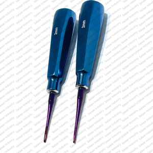 ชุดอุปกรณ์ถอนฟันแบบยก (Dental Elevator) สีน้ำเงิน สแตนเลสสตีล พร้อมด้ามจับแบบ Luxating และแบบ Serrated สำหรับการถอนฟัน ขายดี - Product Image 1