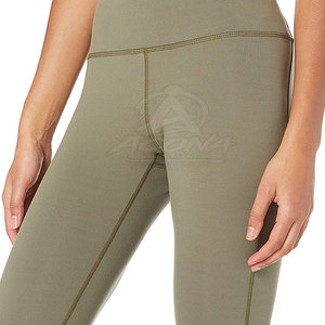 Leggings mi-longs slim pour femme, confortables, extensibles, pour le yoga, la gym, les tenues décontractées, séchage rapide, respirants, vêtements de sport pour toute la journée - Product Image 5